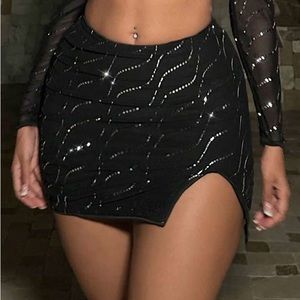 SHEIN Sequin Bodycon Skirt